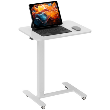Versatile  Height Adjustable Mobile Standing Desk - Perfect for Home Offices!